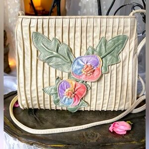 Elizabeth Olney Gold Floral Vintage Crossbody/Clutch